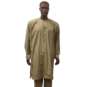 AFRICAN MEN STYLE SENATOR 2- PIECE SET (Long Sleeve), Light Green