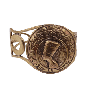 NEFERTITI & ANKF BRONZE BRACELET