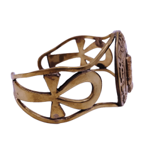 NEFERTITI & ANKF BRONZE BRACELET