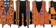 KENTE PRINT COTTON VESTS